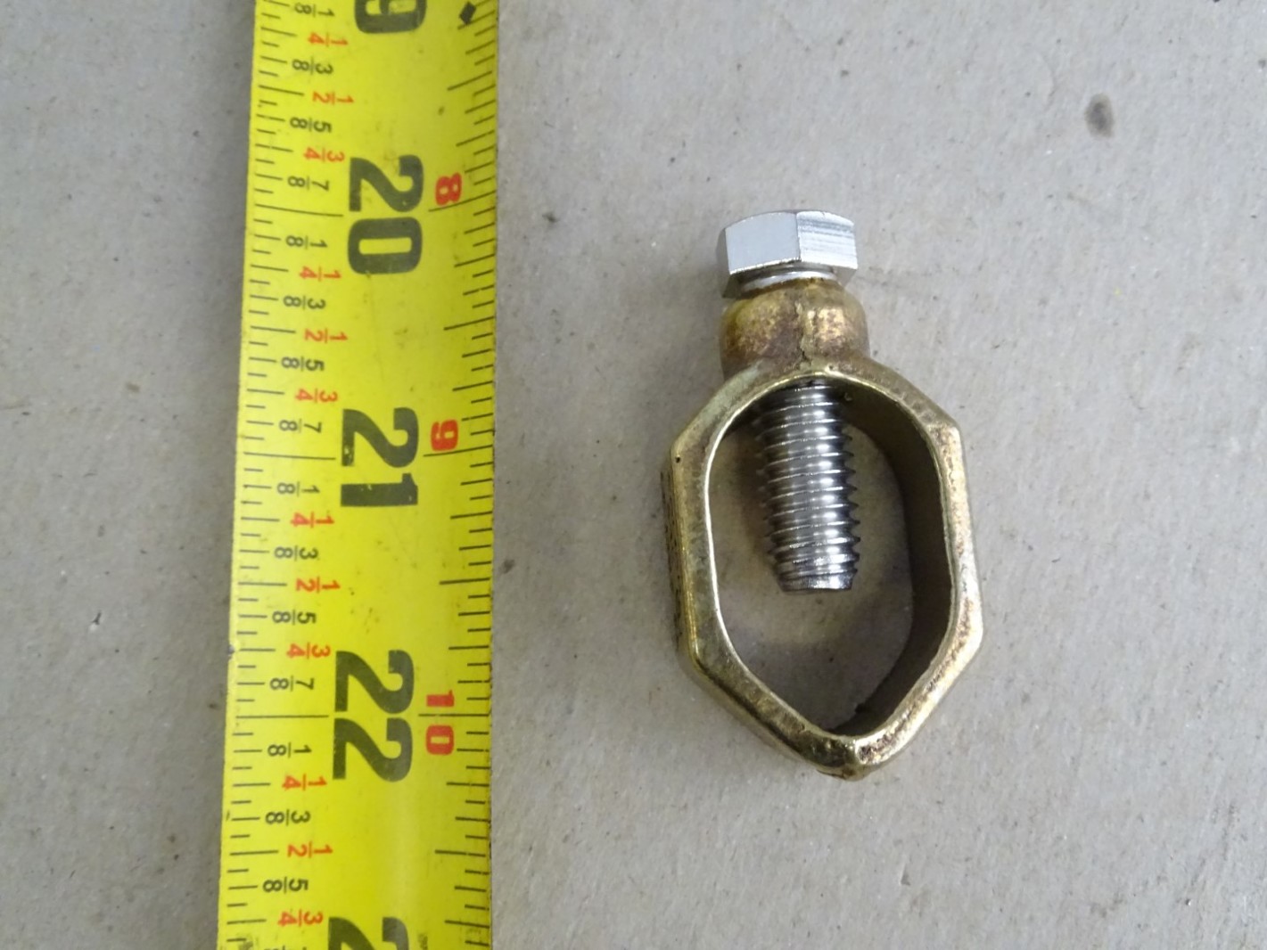 SRC Brass Ground Rod Clamp 1/2 3/4 , Rebar Joseph Fazzio, Incorporated