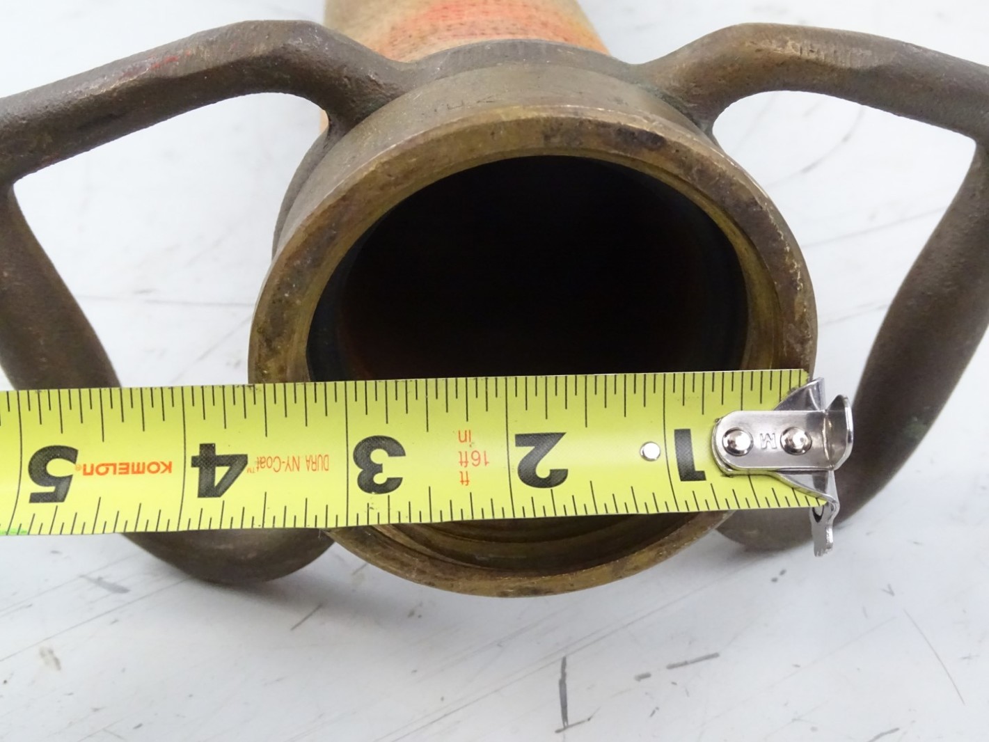 PlayPipe  Antique Brass & Copper Fireman Nozzle 2 1/2 NH , EWV