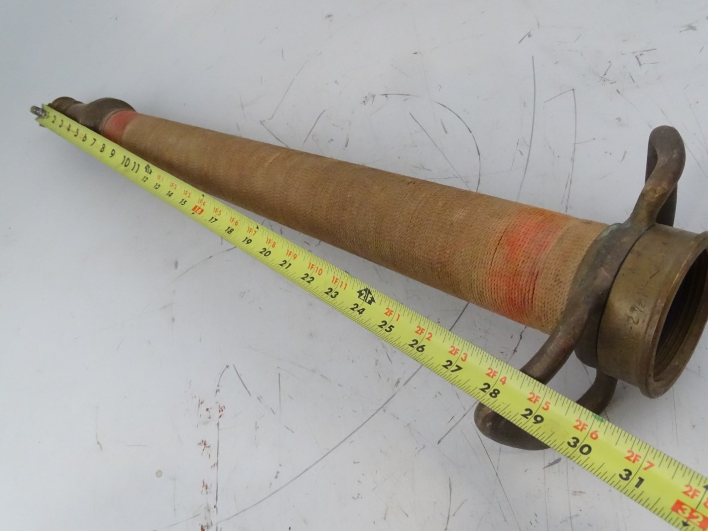 PlayPipe  Antique Brass & Copper Fireman Nozzle 2 1/2 NH , EWV