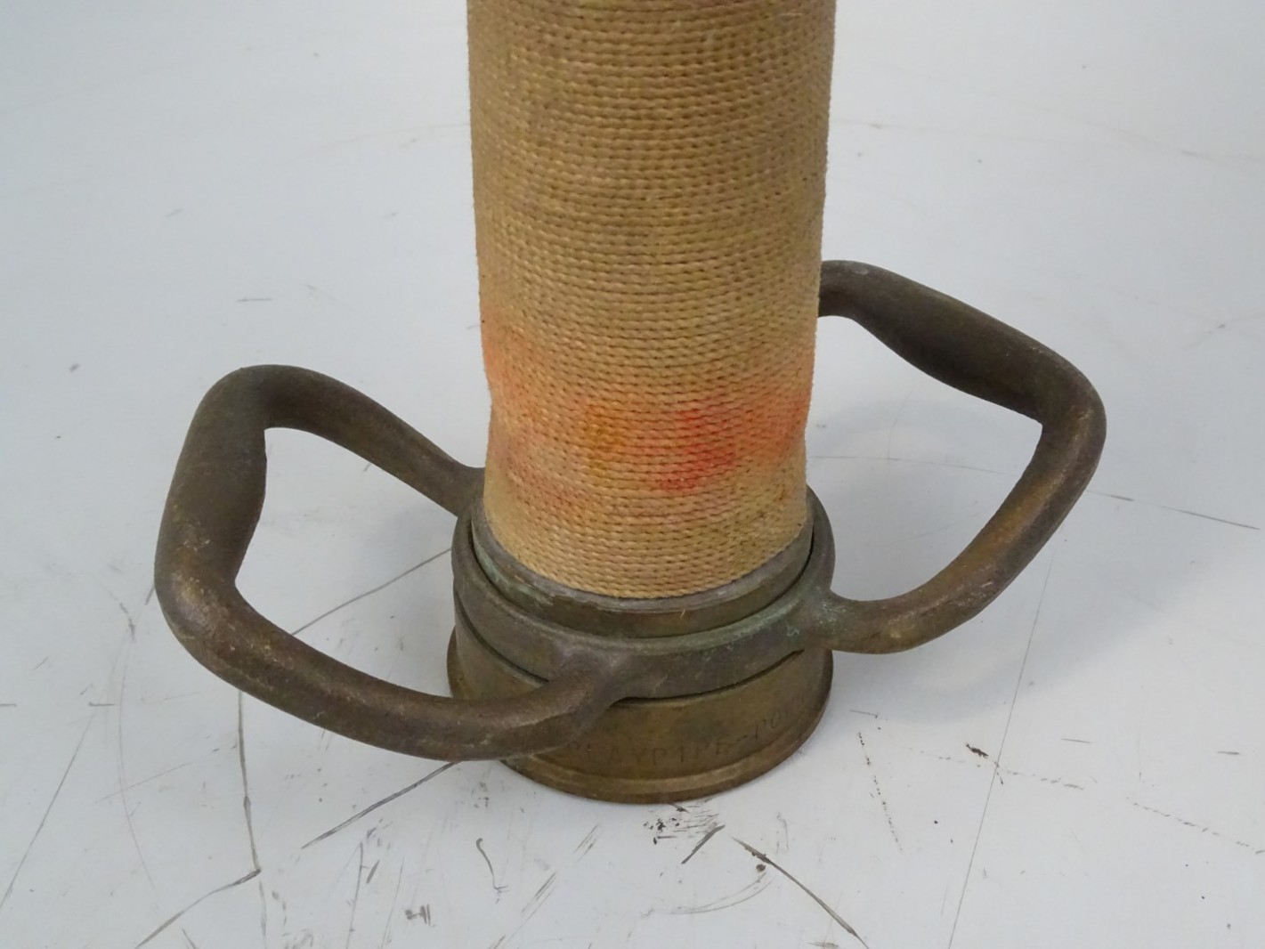 PlayPipe  Antique Brass & Copper Fireman Nozzle 2 1/2 NH , EWV