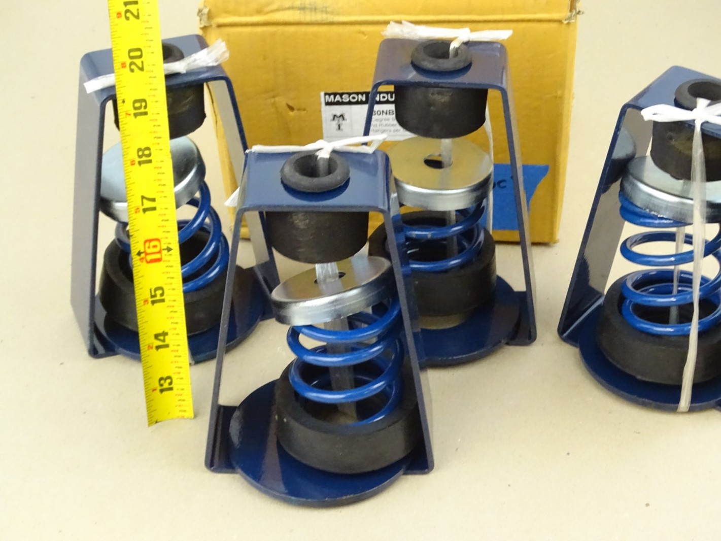 (4) Mason Industries Spring Vibration Isolation Rubber Hanger , 30NB222 Joseph Fazzio