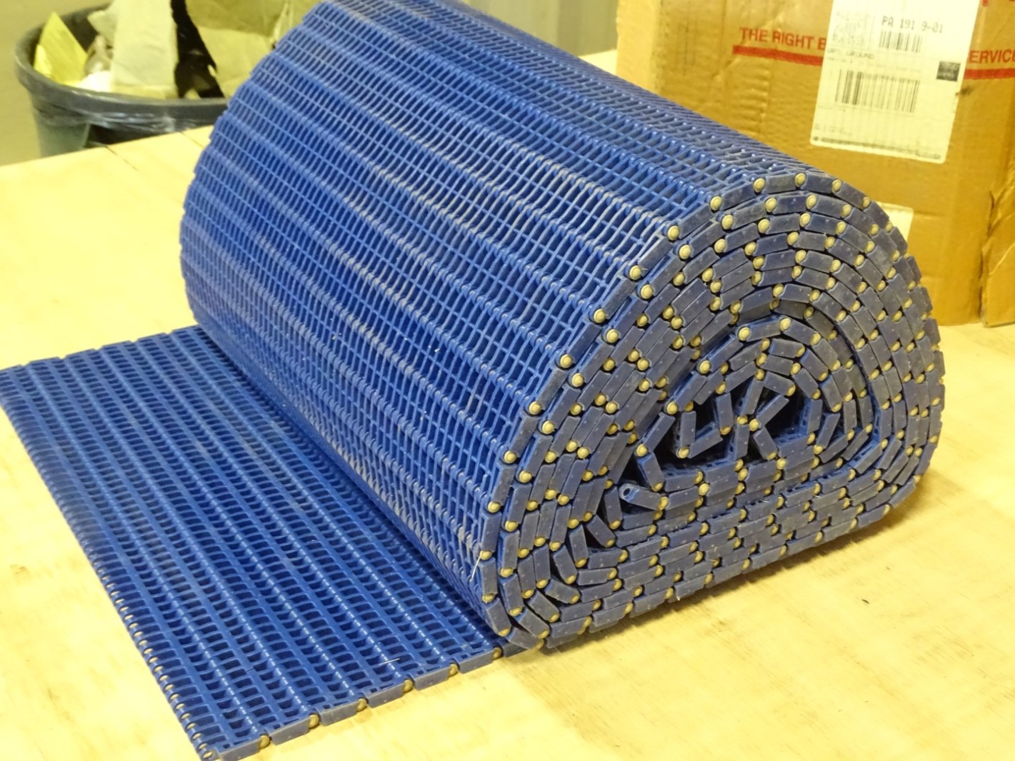 Intralox Blue Flush Grid Conveyor Belt 20' x 18" , Series 900 Joseph