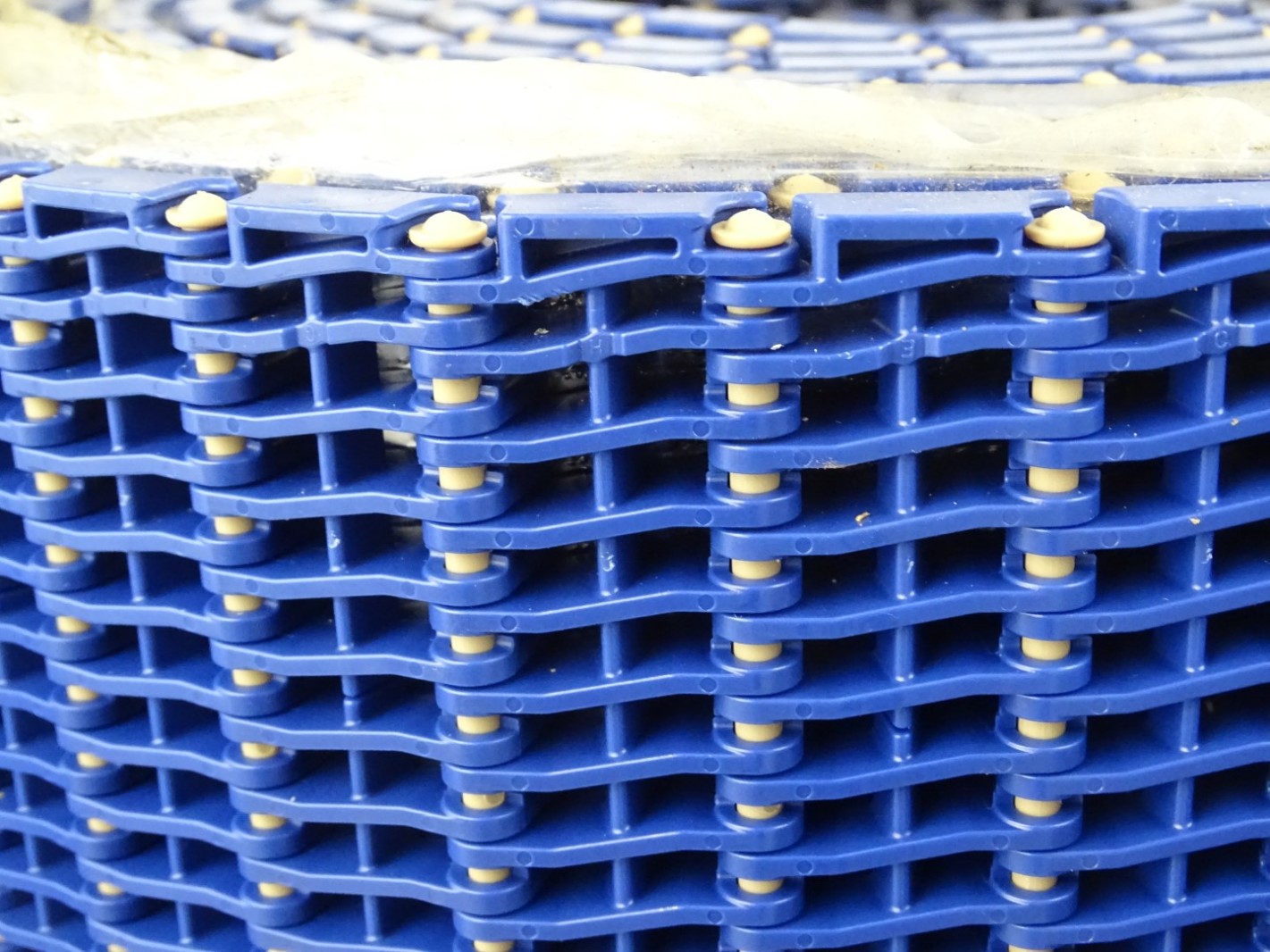 Intralox Blue Flush Grid Conveyor Belt 26' x 17.8" , Series 900