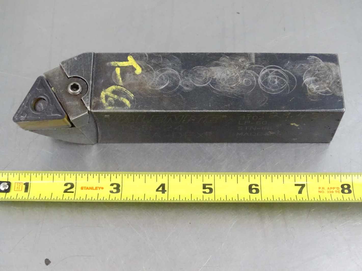 Valenite Indexable Carbide Turning Tool, Square Shank , LTGR24