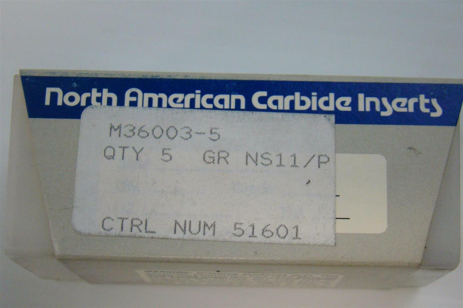 North American Carbide Cutting Tools M36003-5
