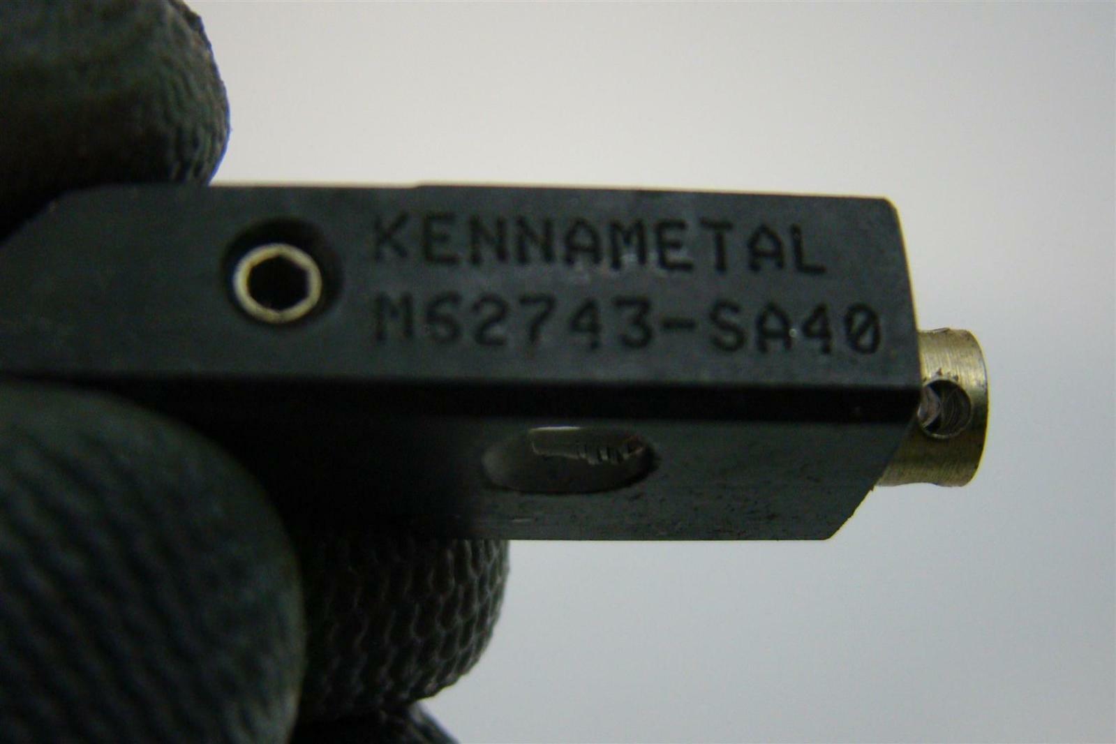 Kennametal Carbide Insert Holder M52743SA40 Joseph Fazzio, Incorporated