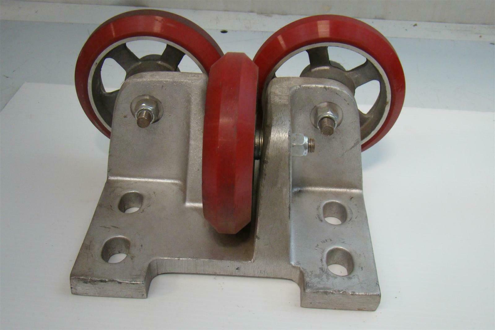 Elevator Heavy Duty Swivel Caster wheel Red Urethane Joseph Fazzio
