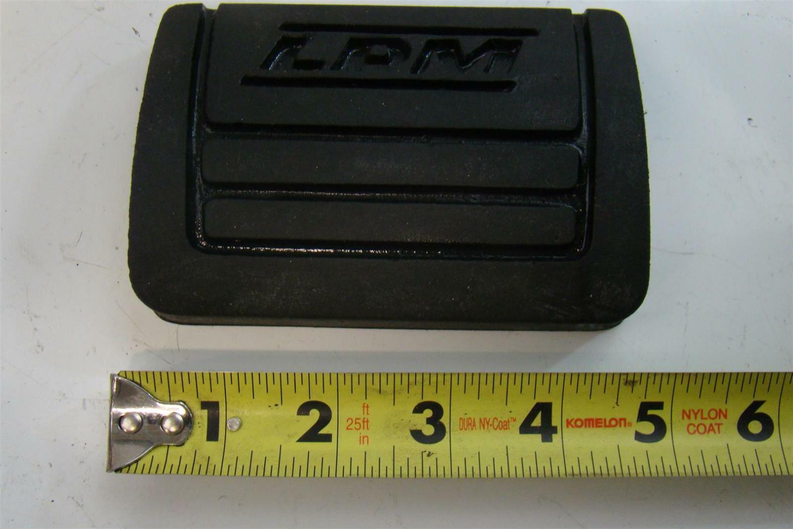 LPM Lift Truck Rubber Pedal Cover 2121010 Joseph Fazzio, Incorporated