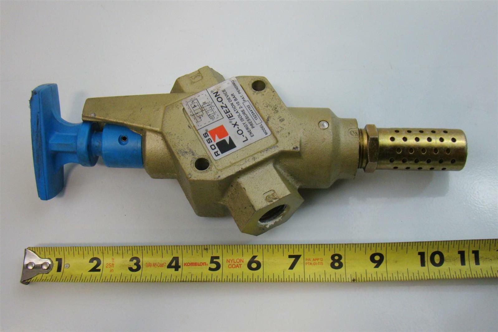 Ross L-O-X/EEZ-ON Energy Isolation Device Pressure 2-10bar 1523A4102 ...