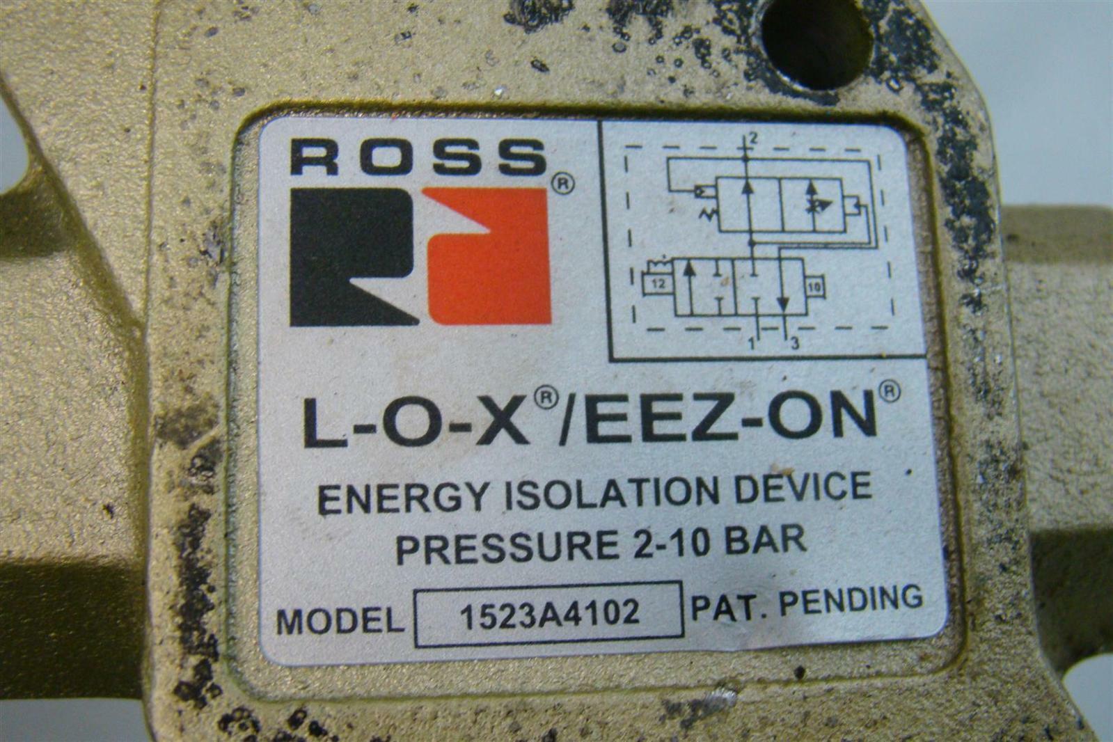 Ross L-O-X/EEZ-ON Energy Isolation Device Pressure 2-10bar 1523A4102 ...