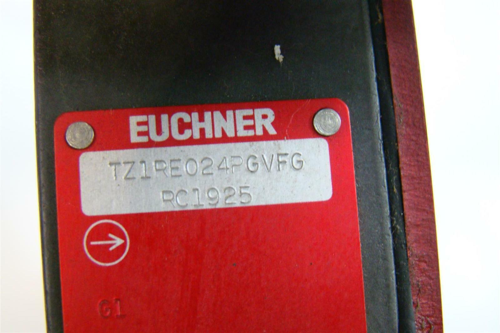 Euchner Safety Switch TZ IP67 AC/DC 24V TZ1RE024PGVFG RC1925 Joseph Fazzio, Incorporated