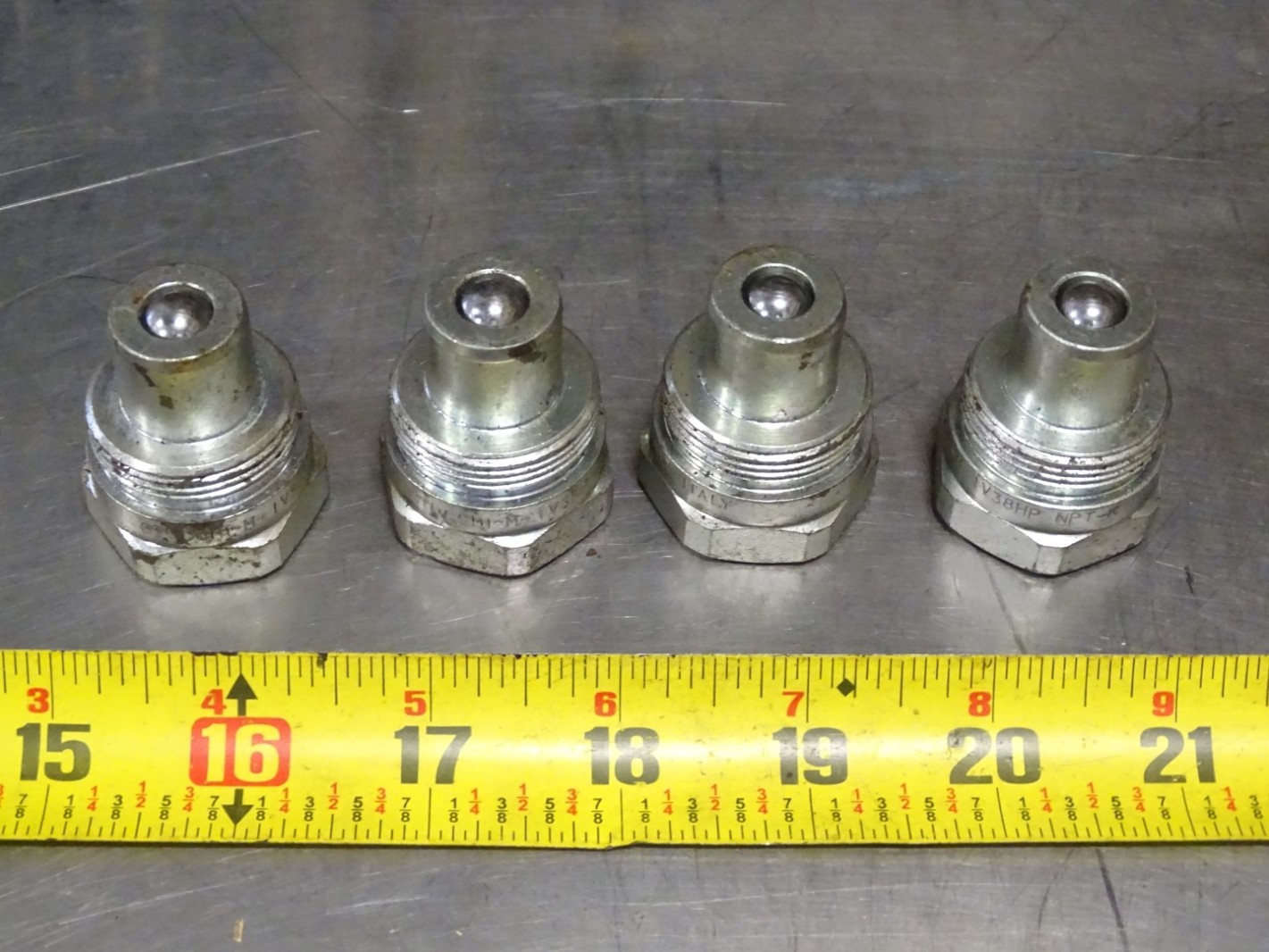 (4) StucchiMJV38HP Enerpac Interchange Quick Coupler 3/8", NPTK12