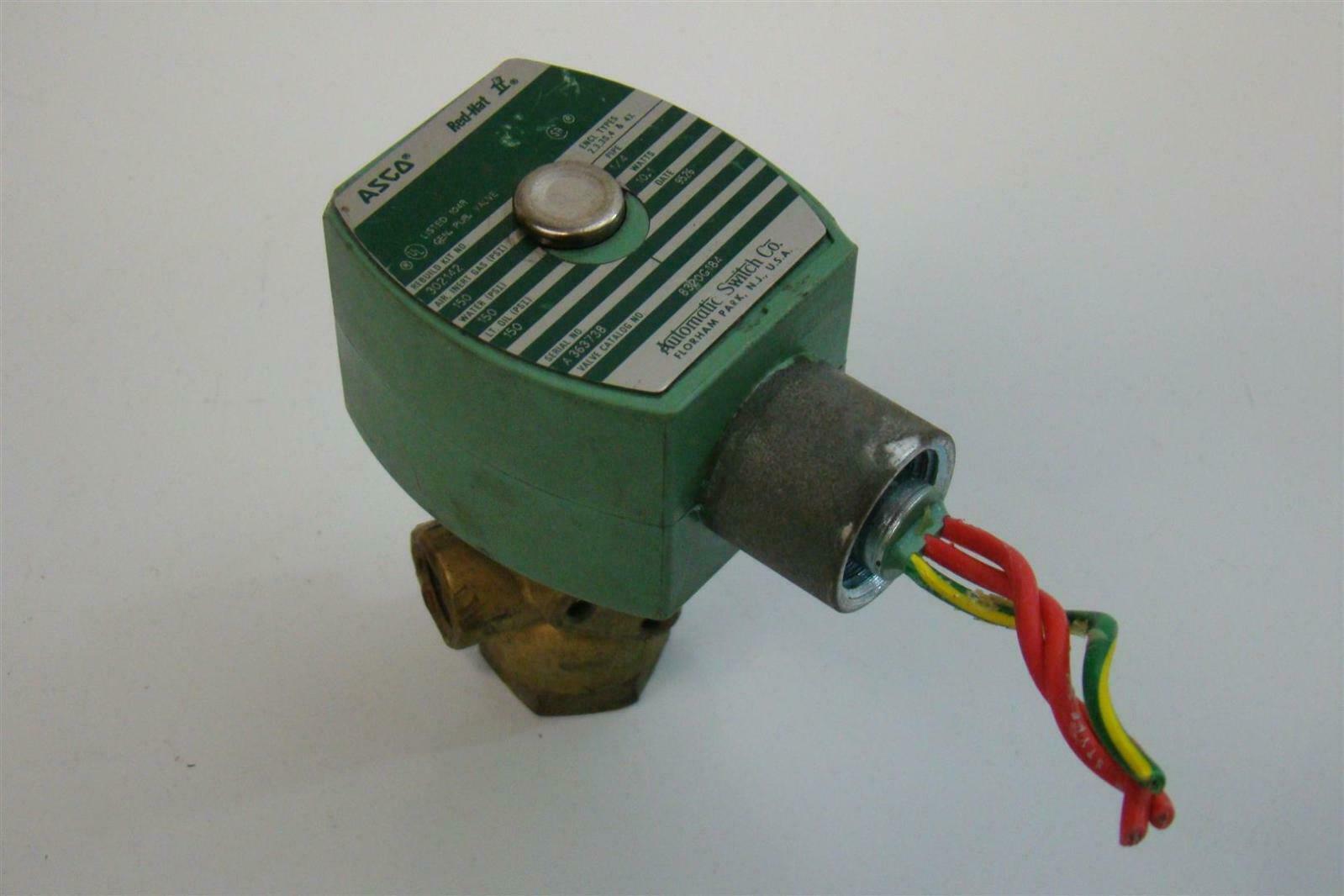Asco RedHat Solenoid 150PSI 1/4 Pipe 10.1Watts 302142 A363738 8320G184