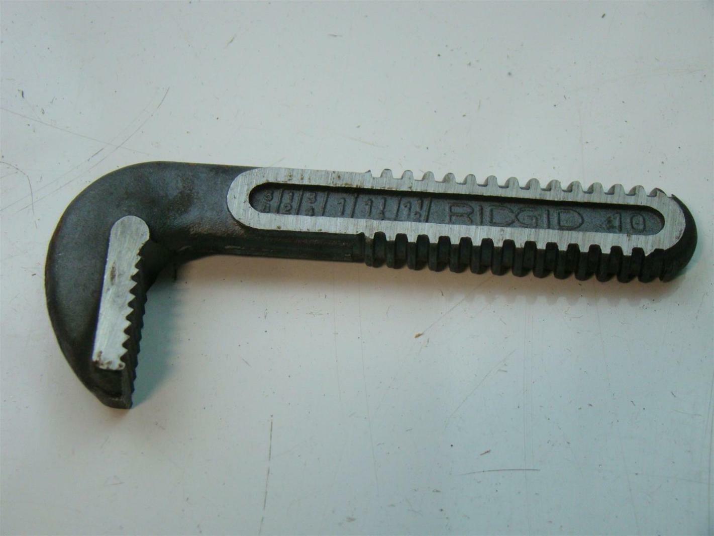 Ridgid Alloy Steel 10 Replacment Hook Jaw For Pipe Wrench eBay