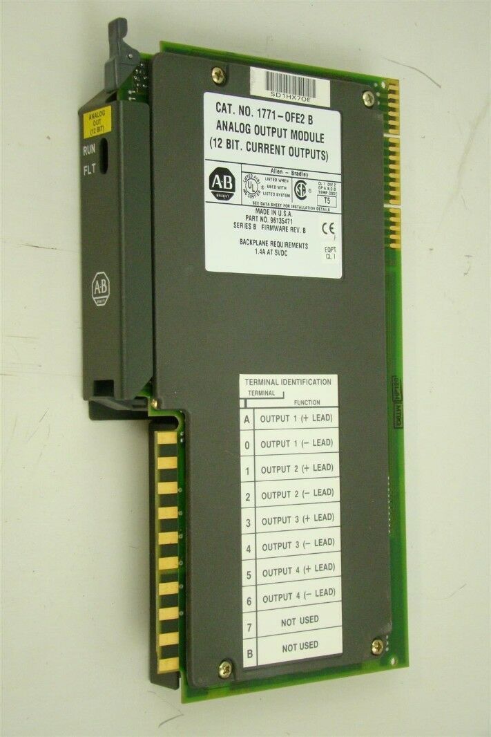 AllenBradley Analog Output Module 12 Bit Current Outputs, 1771OFE2 B