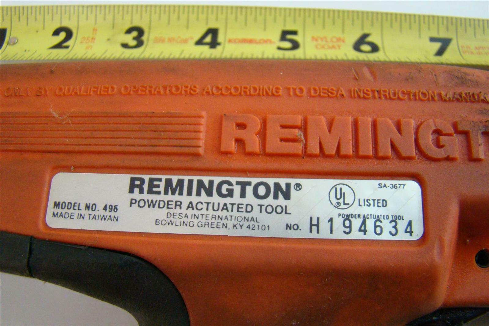 Remington Powder Actuated Tool 3677 496 H19463 Joseph Fazzio