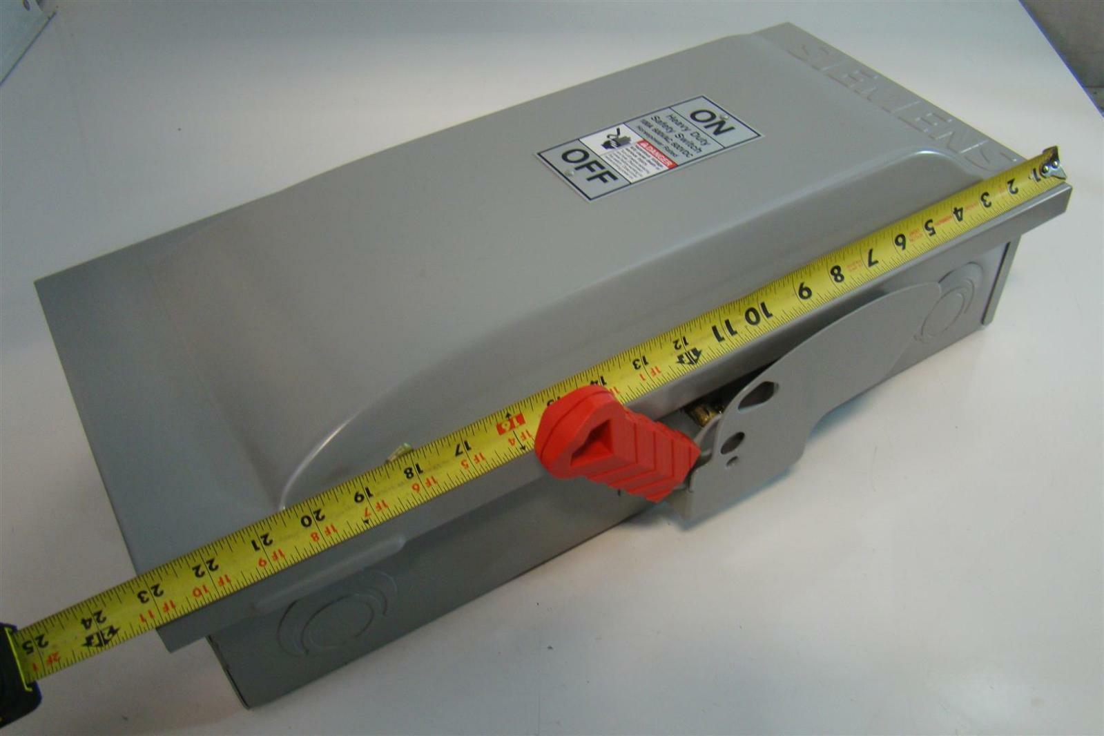 Siemens Heavy Duty Safety Switch 600Volts AC Maximum Indoor 100 Amps
