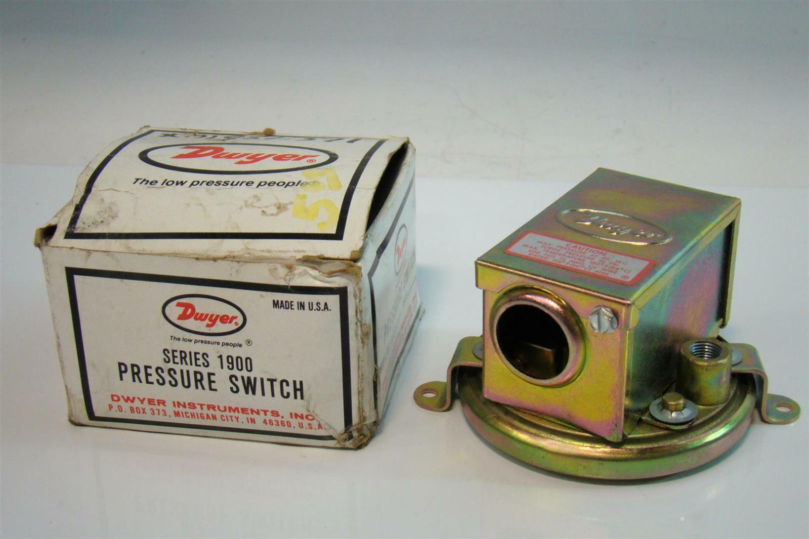 Dwyer Series 1900 Pressure Switch 1910 00 Joseph Fazzio, Incorporated