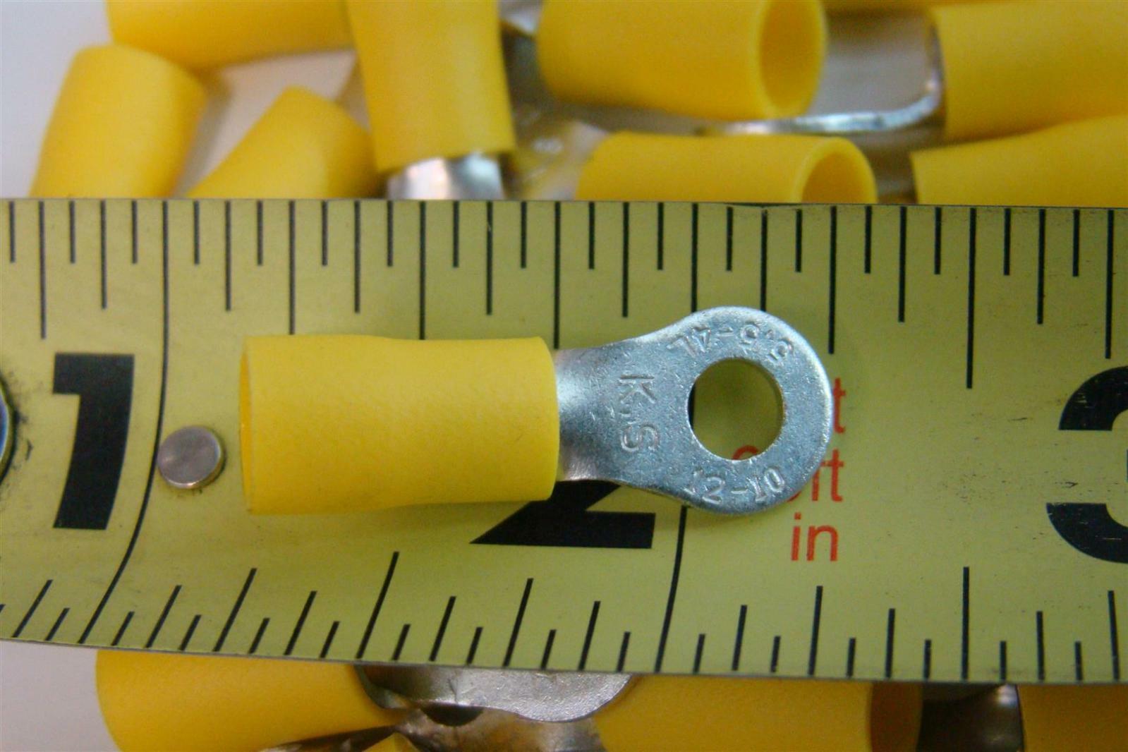 Ideal Ring Terminals Vinyl Insulated 1210 AWG (600V) 8 Stud 832331