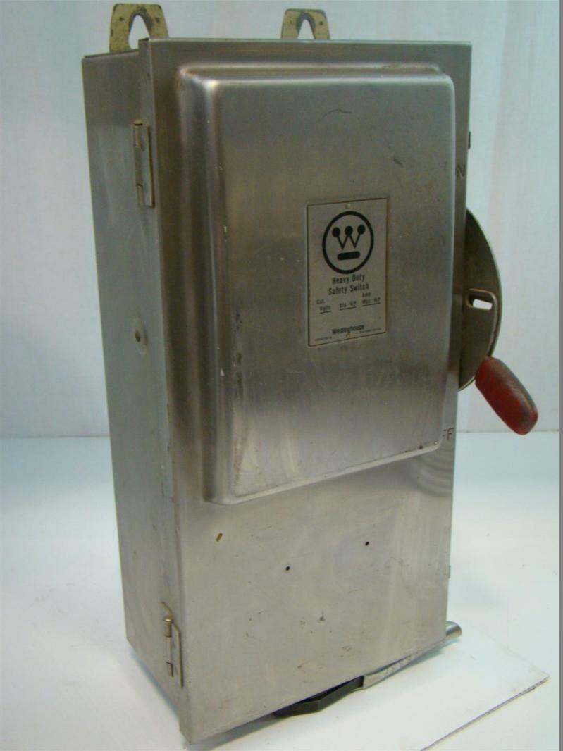 Westinghouse Heavy Duty Stainless Safety Switch 100A 600V ac 75hp WHU363 Joseph Fazzio