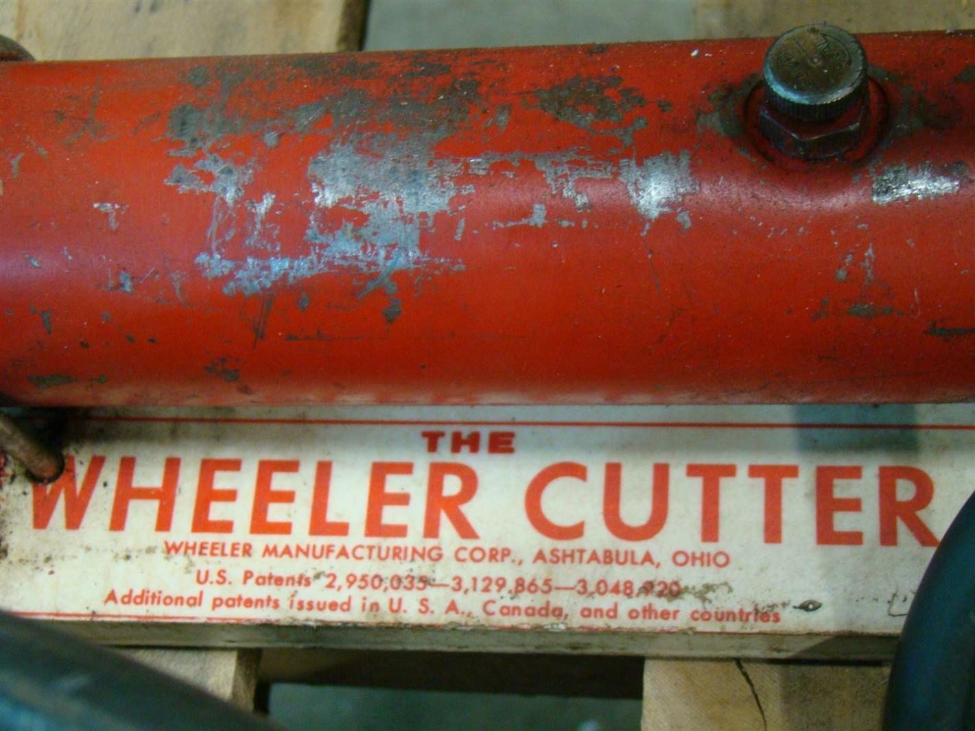 Wheeler Hydraulic Pipe Cutter 3890 Joseph Fazzio, Incorporated