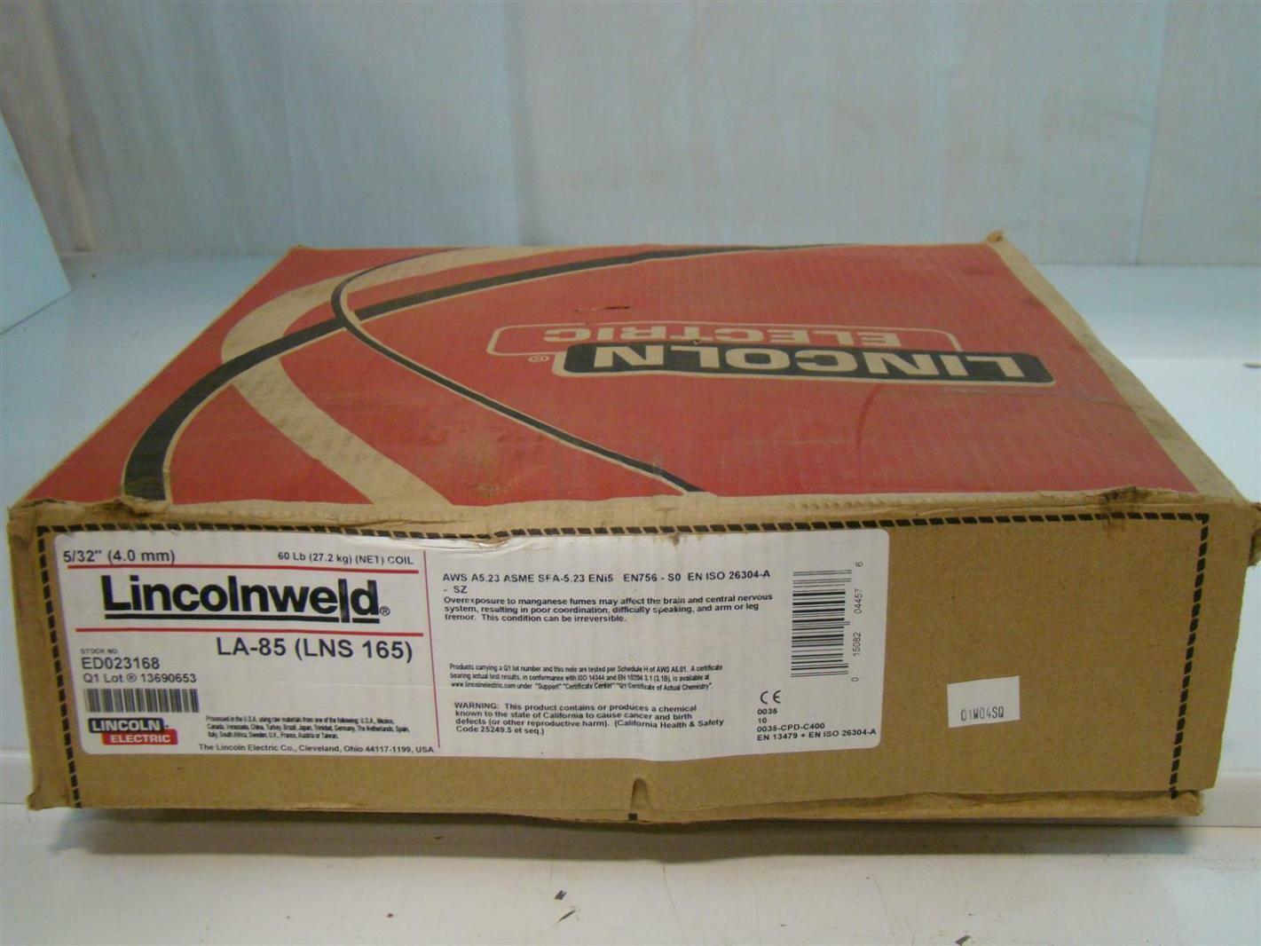 Lincoln Electric Lincolnweld 5/32" Welding Wire 60 LBS. LA85 ED023168