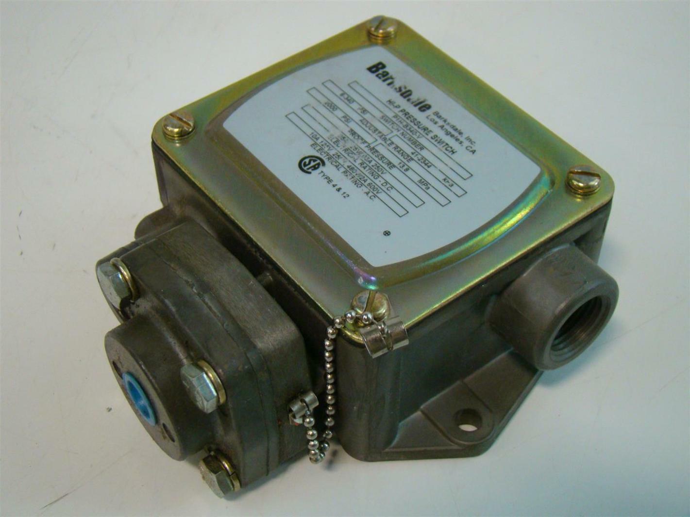 Barksdale HIP Pressure Switch 6340PSI P1HB340V Joseph Fazzio
