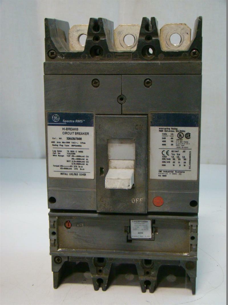 GE Spectra RMS HiBreak Circuit Breaker SGHA36T0400 Joseph Fazzio