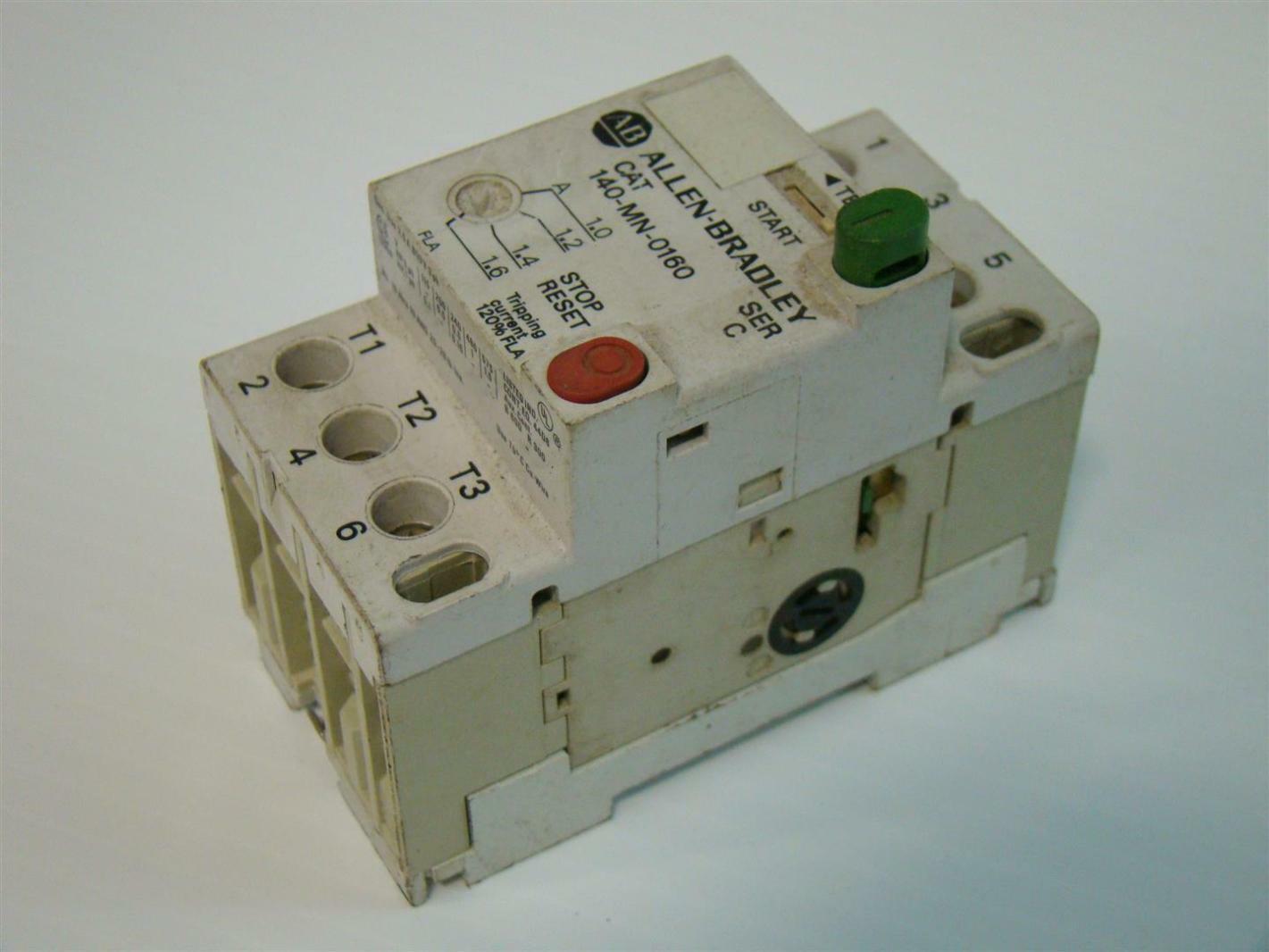 AllenBradley Motor Starter 11.6A 600V 3PH Ser. D 140MN0160 Joseph