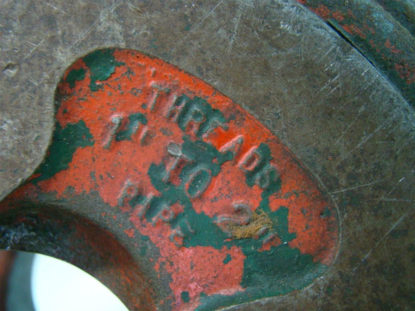 Ridgid Receding Pipe Threader 1" 2" Pipe 65R Joseph Fazzio, Incorporated