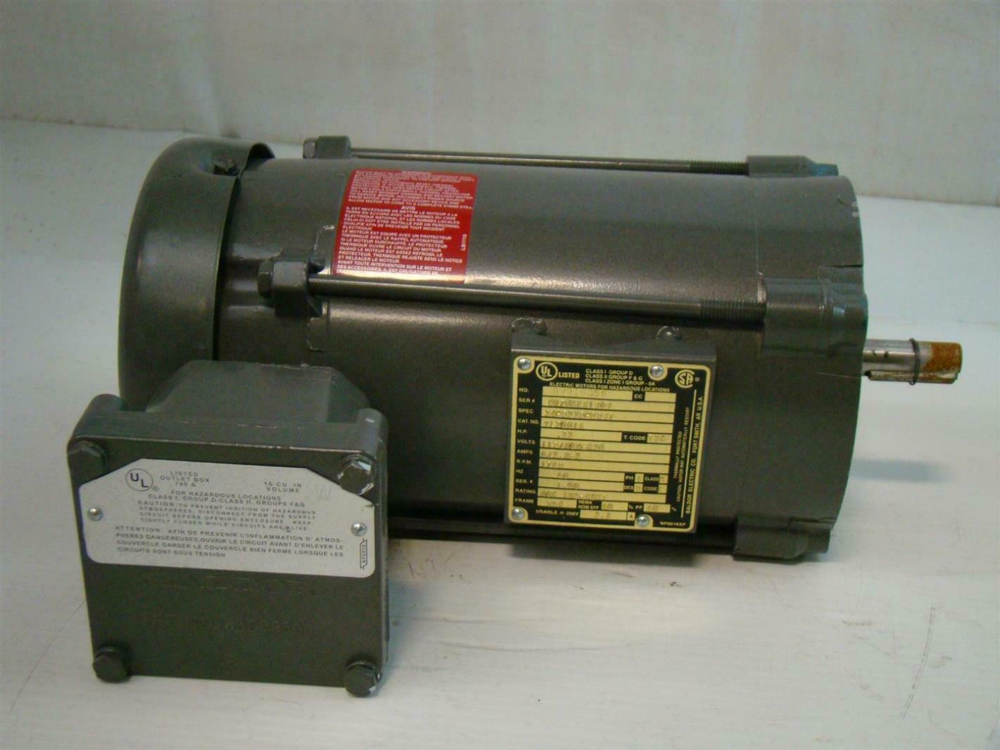 Baldor 1/3HP Electric Motor Hazardous Location 115208230V 1725RPM VL5001A BW91 Joseph Fazzio