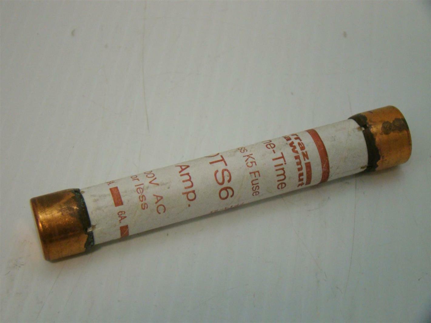 Ferraz Shawmut One-Time 6Amp 600V OTS6 | Joseph Fazzio, Incorporated