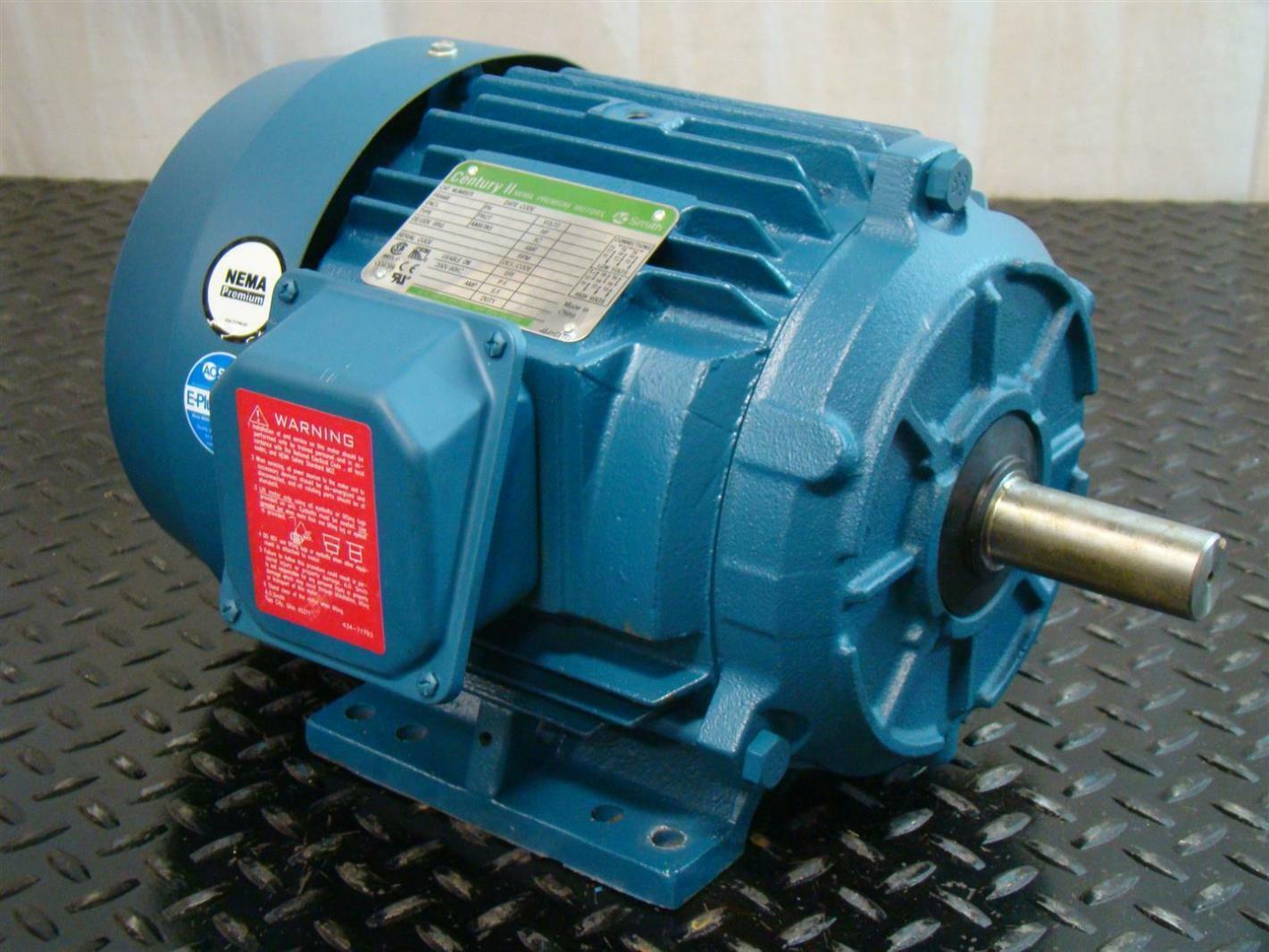 AO Smith Century II 3HP Electric Motor 230/460V 3Ø 3505Rpm T57004