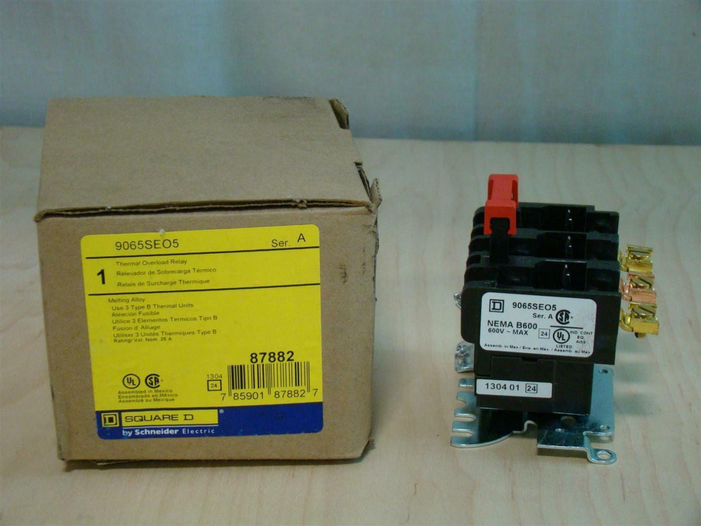 Square D thermal overload relay ser.A 9065SEO5 | Joseph Fazzio ...