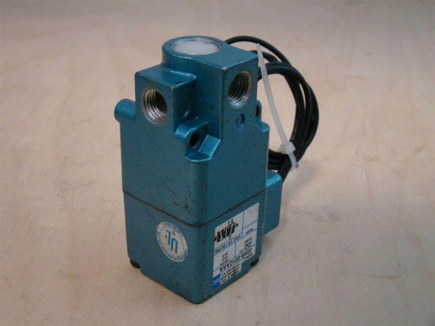 Mac SOLENOID VALVE 24Vdc 12.0/14.0W 150psi 225B-221CAAA | Joseph Fazzio