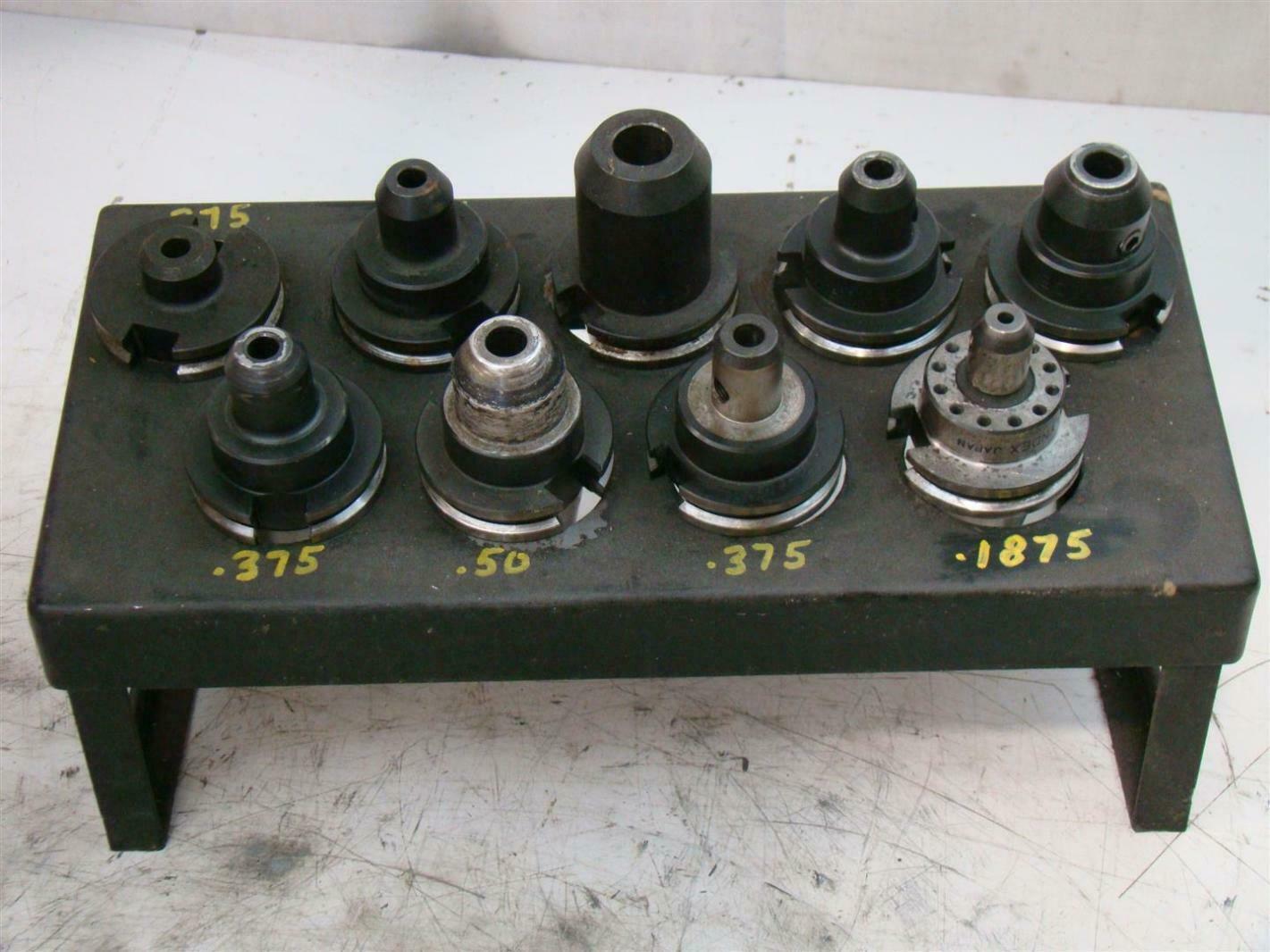 Lyndex Tool Holder Assortment .375, .50, .1875, .75 Cat40 Joseph