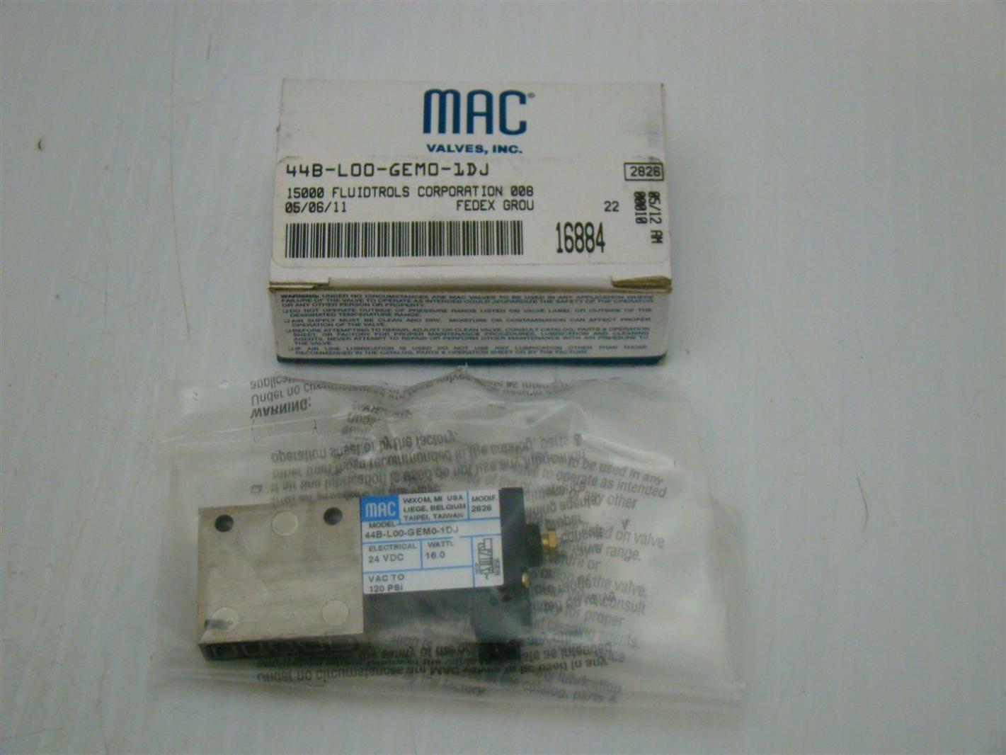 Mac Valves 44B-L000-GEM0-1DJ