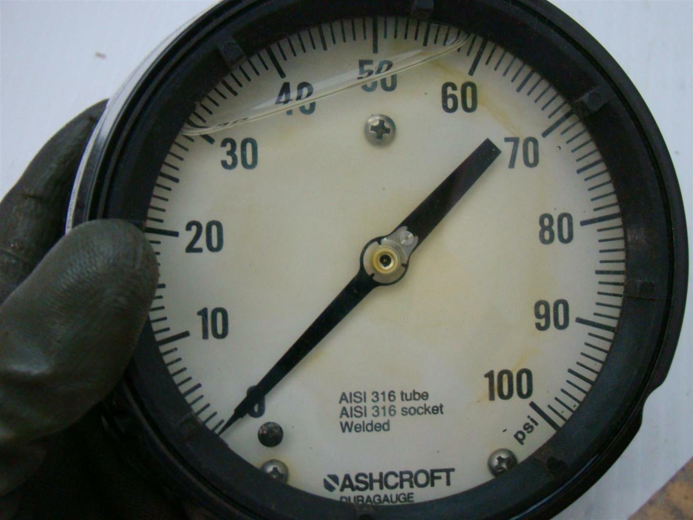 Ashcroft Dial Pressure Gauge 41/2 45 1279SSL 02L 94525 Joseph Fazzio