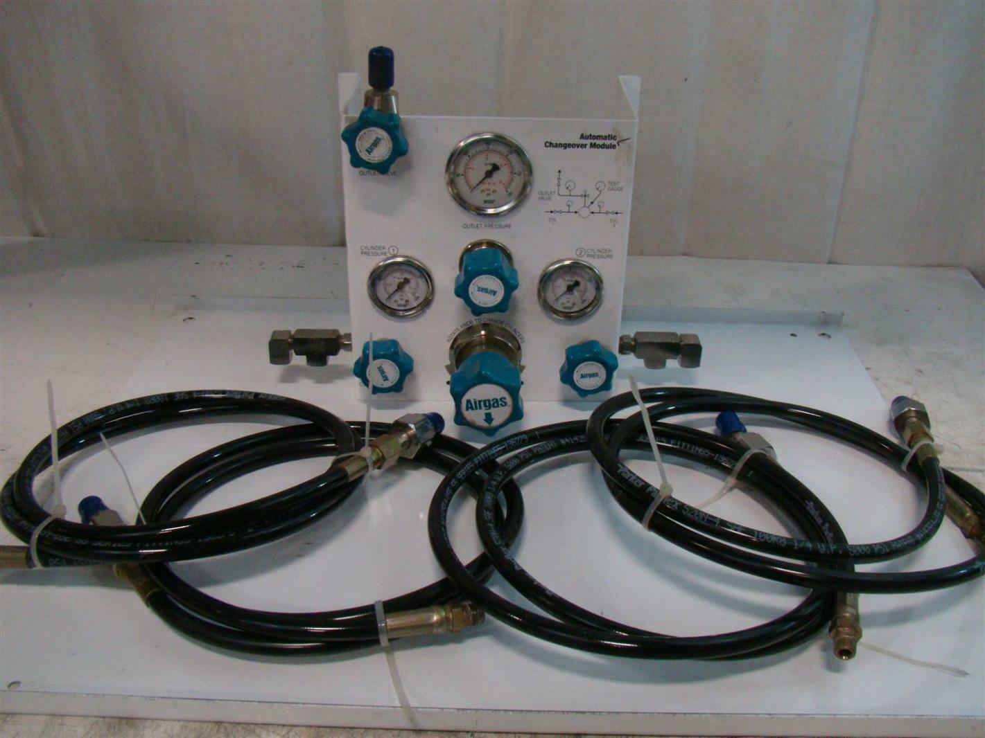 Airgas 200psig 17660 Gas Switchover Parker 1/4wp 5000psi hoses Y13-CP115DR