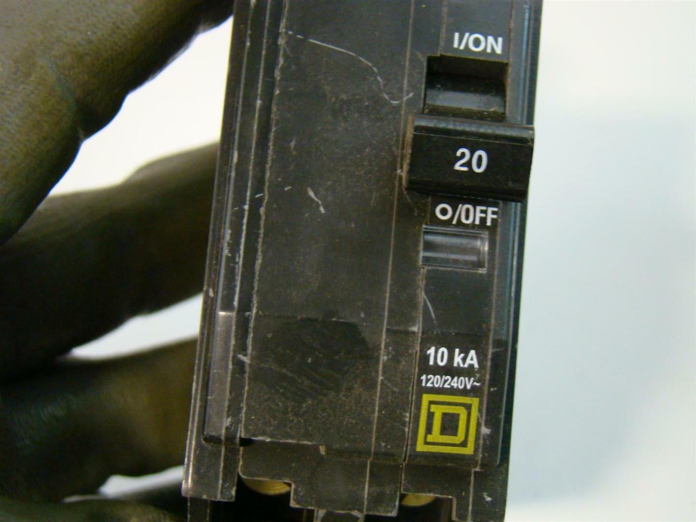 Square D Circuit Breaker 20a 2 Pole QOB 120/240V Joseph Fazzio, Incorporated