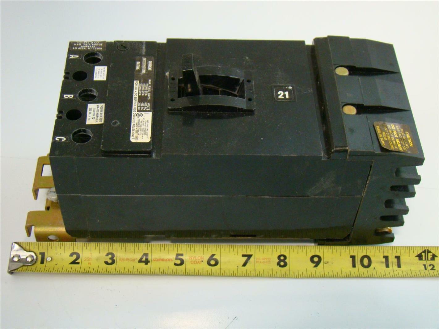 Square D ILine Circuit Breaker Iline KA 3P 125A 25KA KA36125 Joseph