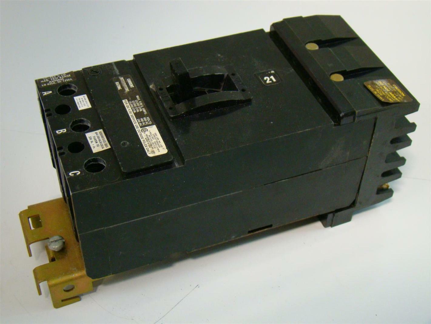 Square D ILine Circuit Breaker Iline KA 3P 125A 25KA KA36125 Joseph