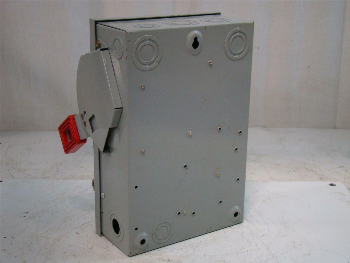 GE Heavy Duty Safety Switch 30A 600Vac 20HP TH3361 Joseph Fazzio