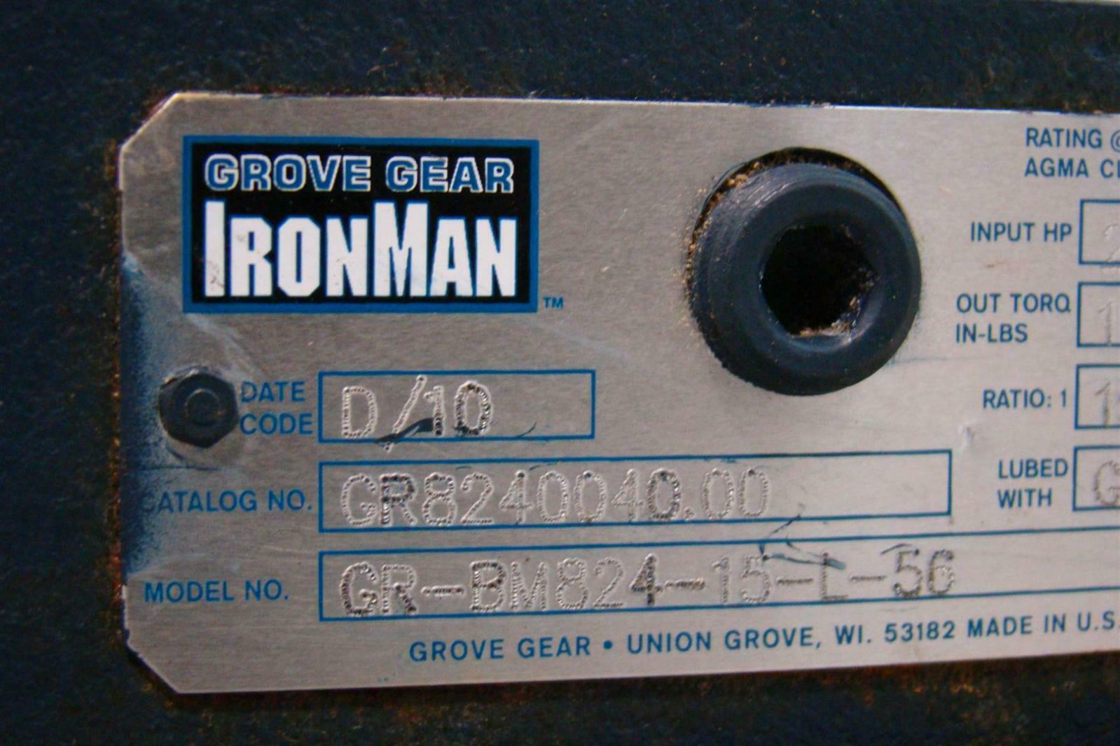 Grove Gear Ironman 2.765HP 151ratio GR8240040 GRBM82415L56