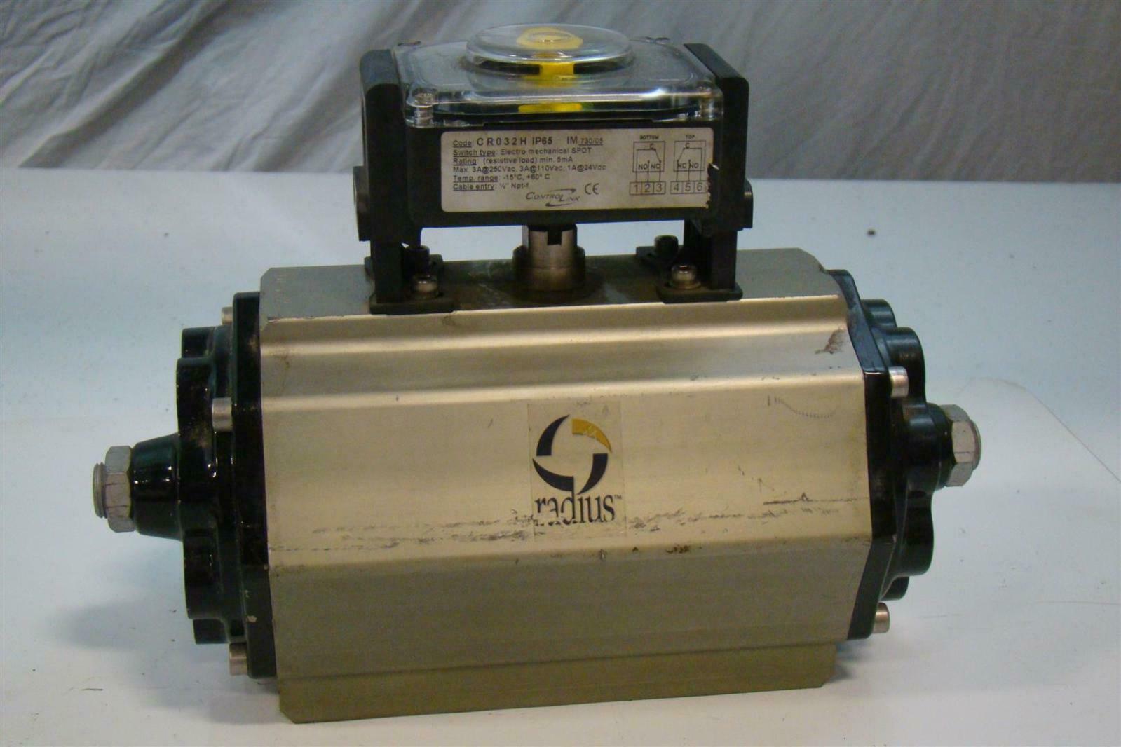 Radius Cylinder Actuator 3A 250Vac 120PSIG AS020 CR032H IP65 Joseph