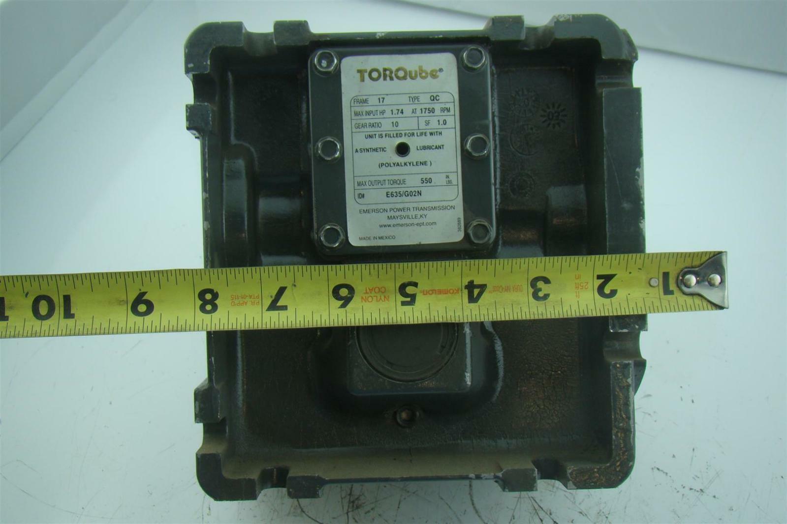 Emerson Power Transmission 17 Frame 10 Ratio 1750 Rpm E635/G02N