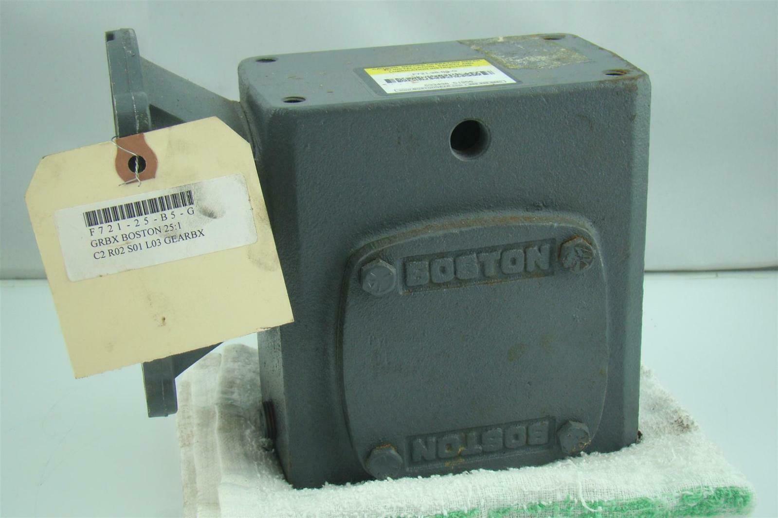 BOSTON GEAR BOX, RATIO 25 F72125B5G Joseph Fazzio, Incorporated