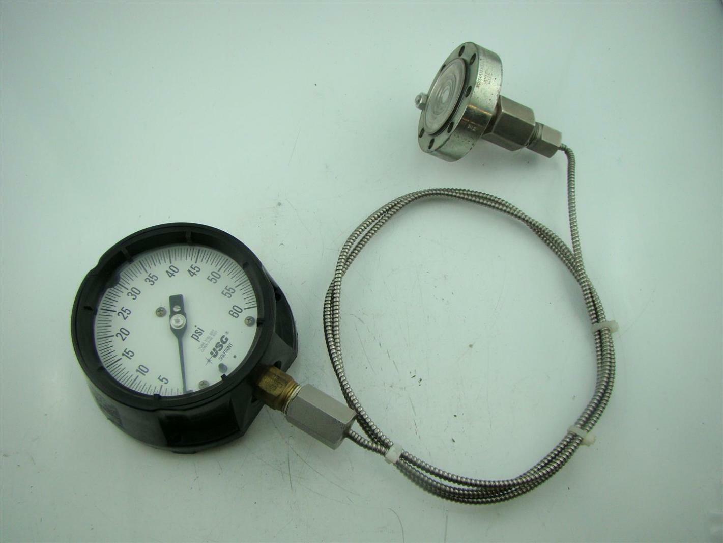 USG PRESSURE GAUGE MAX PSI = 60 WITH AMETEK DIAPHRAGM Joseph Fazzio