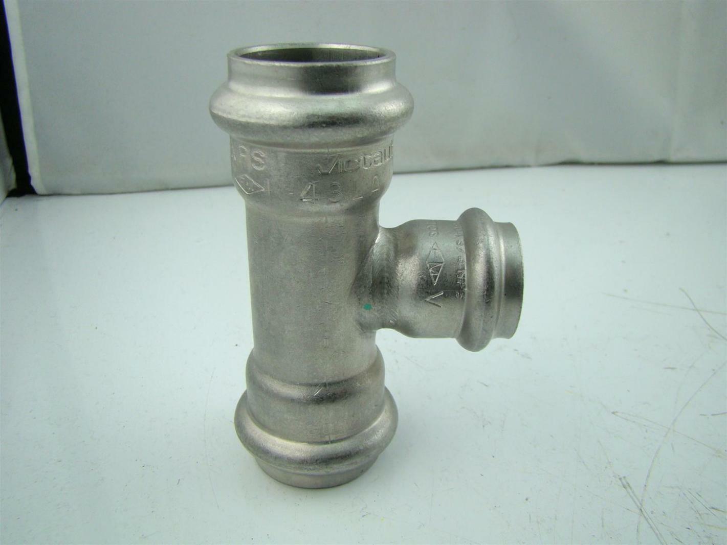VICTAULIC VICPRESS SS 1" X 1" X 3/4" P593 TEE W/REDUCING BRANCH