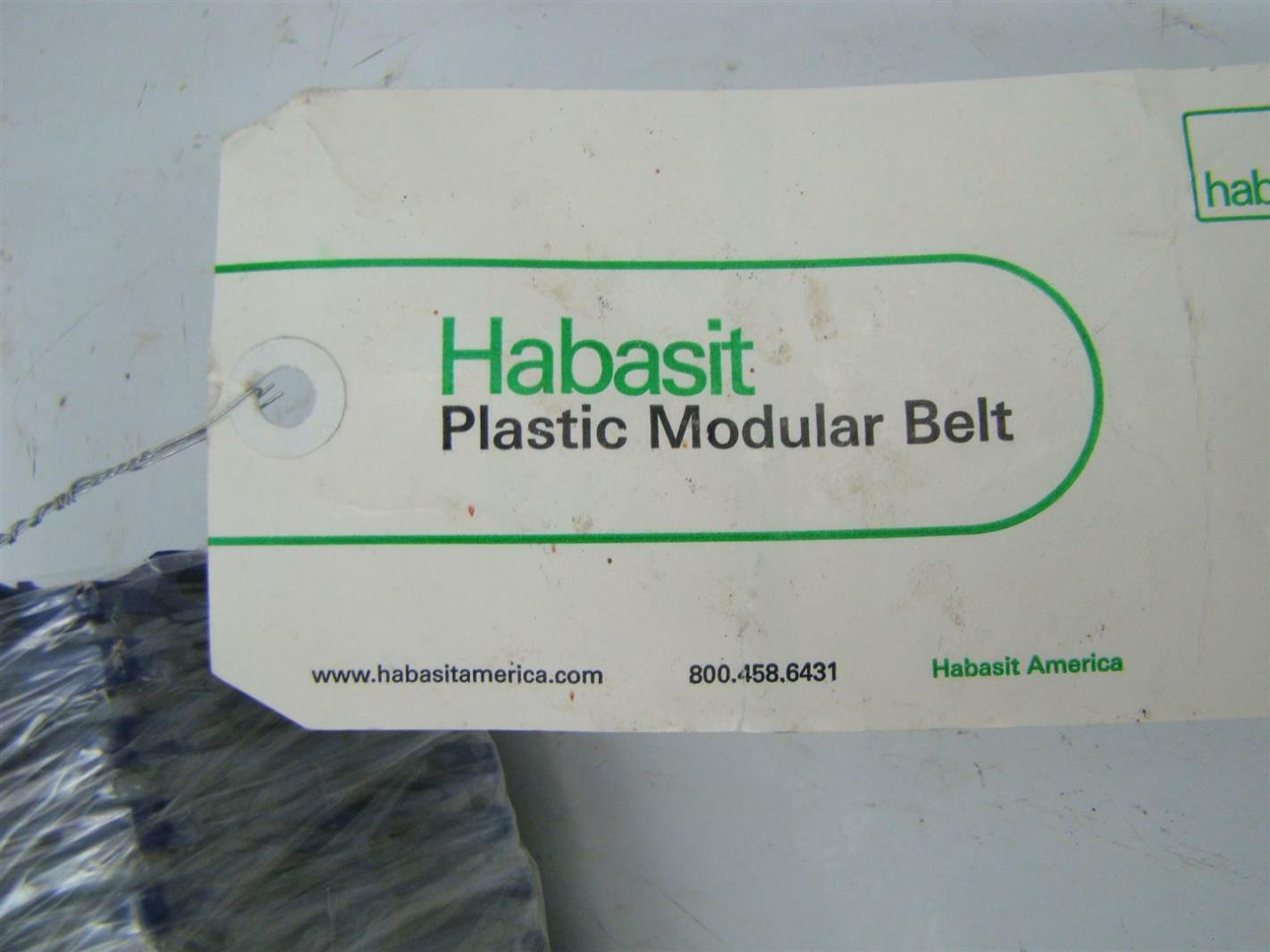 CONVEYOR BELT HABASIT PLASTIC M5033 FLUSH GRID ACETAL BLUE 8" X 10